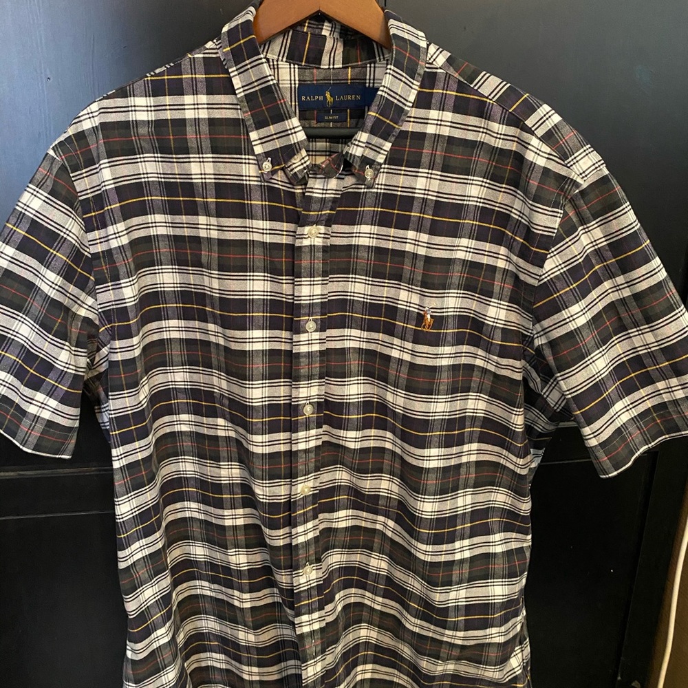 Slim Fit Short Sleeve Button Down